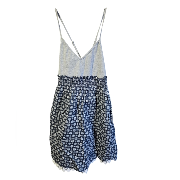 Roxy size large women's gray and navy blue dress - Picture 12 of 12